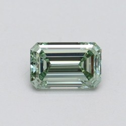 Diament laboratoryjny o barwie fantazyjnej szlif szmaragdowy, 0.55ct, VVS2, Fancy Intense Green, IGI LG611355246