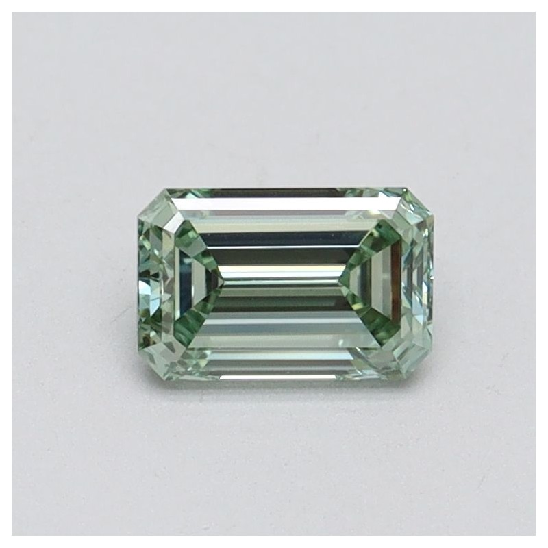 Diament laboratoryjny o barwie fantazyjnej szlif szmaragdowy, 0.55ct, VVS2, Fancy Intense Green, IGI LG611355246