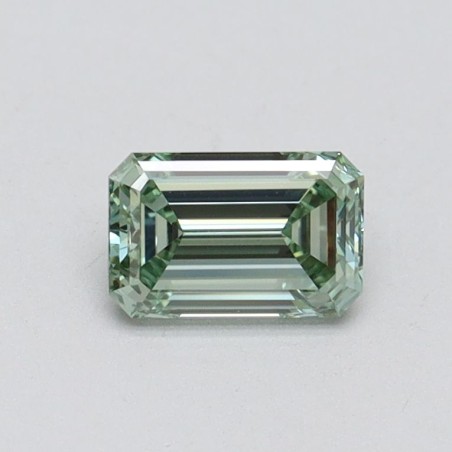 Diament laboratoryjny o barwie fantazyjnej szlif szmaragdowy, 0.55ct, VVS2, Fancy Intense Green, IGI LG611355246