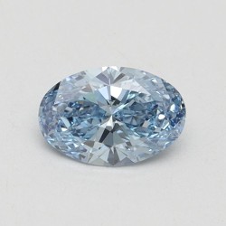 Diament laboratoryjny o barwie fantazyjnej szlif owalny, 0.53ct, VVS2, Fancy Vivid Blue, IGI LG616425080