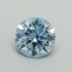 Diament laboratoryjny o barwie fantazyjnej szlif okrągły, 0.54ct, VVS2, Fancy Vivid Blue, IGI LG653425956