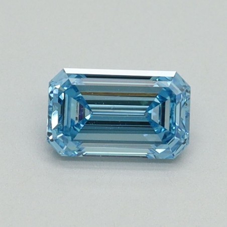 Diament laboratoryjny o barwie fantazyjnej szlif szmaragdowy, 0.52ct, VVS2, Fancy Vivid Blue, IGI LG646454037