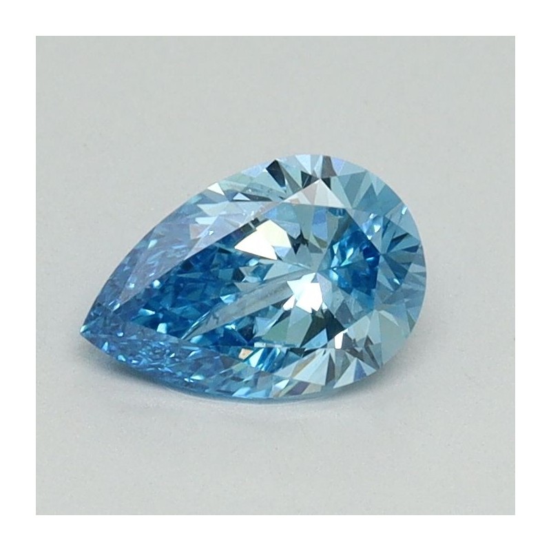 Diament laboratoryjny o barwie fantazyjnej szlif gruszkowy, 0.53ct, VVS2, Fancy Vivid Blue, IGI LG646454664