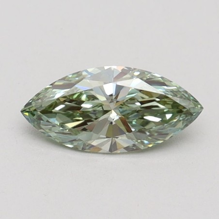 Diament laboratoryjny o barwie fantazyjnej markiza, 0.53ct, VVS2, Fancy Intense Green, IGI LG610348717