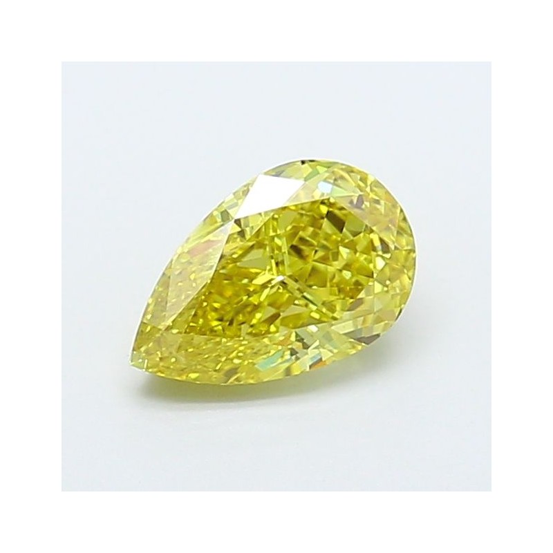Diament laboratoryjny o barwie fantazyjnej szlif gruszkowy, 1.03ct, VVS2, Fancy Intense Yellow, IGI LG739540492
