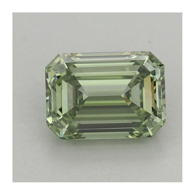 Diament laboratoryjny o barwie fantazyjnej szlif szmaragdowy, 1.09ct, VVS2, Fancy Vivid Green, IGI LG662408765