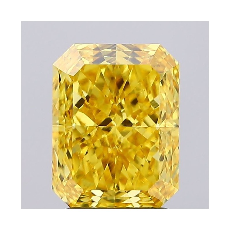 Diament laboratoryjny o barwie fantazyjnej radiant, 2.64ct, VVS2, Fancy Vivid Yellow, IGI LG726520774