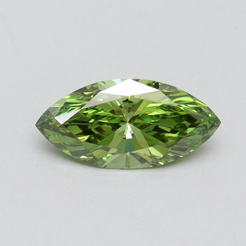 Diament laboratoryjny o barwie fantazyjnej markiza, 0.52ct, VVS2, Fancy Vivid Green, IGI LG610346030 Diament laboratoryjny o barwie fantazyjnej markiza, 0.52ct, VVS2, Fancy Vivid Green, IGI LG610346030