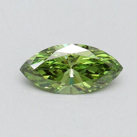 Diament laboratoryjny o barwie fantazyjnej markiza, 0.52ct, VVS2, Fancy Vivid Green, IGI LG610346030
