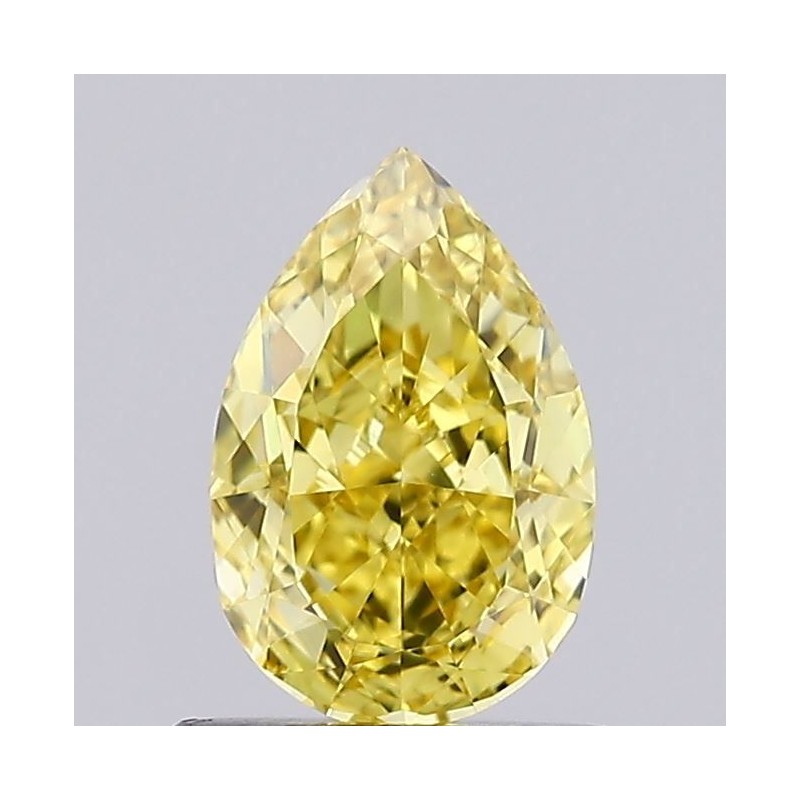 Diament laboratoryjny o barwie fantazyjnej szlif gruszkowy, 1.04ct, VVS2, Fancy Vivid Yellow, IGI LG727511638