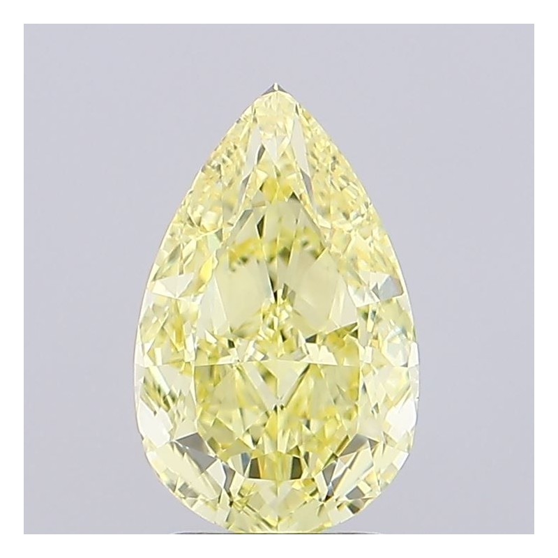Diament laboratoryjny o barwie fantazyjnej szlif gruszkowy, 2.58ct, VVS1, Fancy Intense Yellow, IGI LG735571431