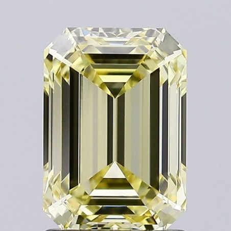 Diament laboratoryjny o barwie fantazyjnej szlif szmaragdowy, 1.59ct, VVS1, Fancy Yellow, IGI LG735553100