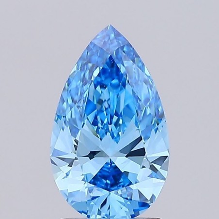 Diament laboratoryjny o barwie fantazyjnej szlif gruszkowy, 1.55ct, VVS2, Fancy Vivid Blue, IGI LG734501221
