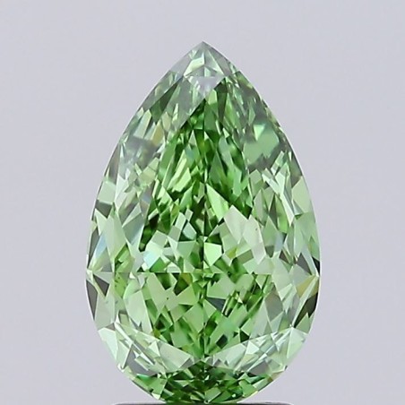 Diament laboratoryjny o barwie fantazyjnej szlif gruszkowy, 2.7ct, VVS2, Fancy Vivid Green, IGI LG733597795