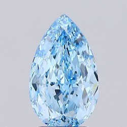 Diament laboratoryjny o barwie fantazyjnej szlif gruszkowy, 2.18ct, VVS2, Fancy Vivid Blue, IGI LG739566096