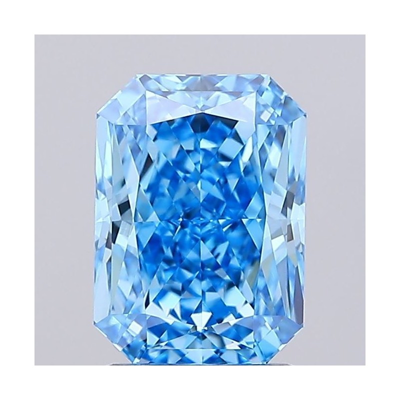 Diament laboratoryjny o barwie fantazyjnej radiant, 2.07ct, VVS2, Fancy Vivid Blue, IGI LG737590806