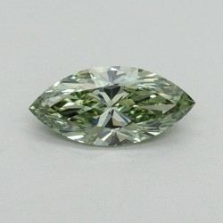 Diament laboratoryjny o barwie fantazyjnej markiza, 0.5ct, VVS2, Fancy Vivid Green, IGI LG614338703
