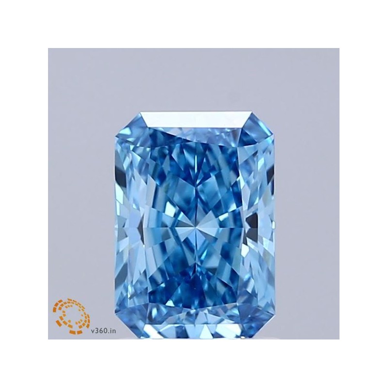 Diament laboratoryjny o barwie fantazyjnej radiant, 1.26ct, VVS2, Fancy Vivid Blue, IGI LG691549773