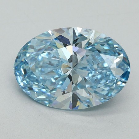 Diament laboratoryjny o barwie fantazyjnej szlif owalny, 2.34ct, VVS2, Fancy Vivid Blue, IGI LG632499611