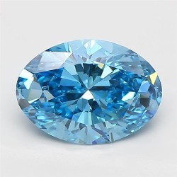 Diament laboratoryjny o barwie fantazyjnej szlif owalny, 2.02ct, VVS2, Fancy Vivid Blue, IGI LG739562856