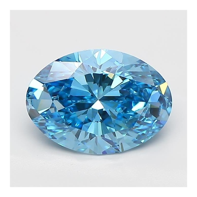 Diament laboratoryjny o barwie fantazyjnej szlif owalny, 2.02ct, VVS2, Fancy Vivid Blue, IGI LG739562856