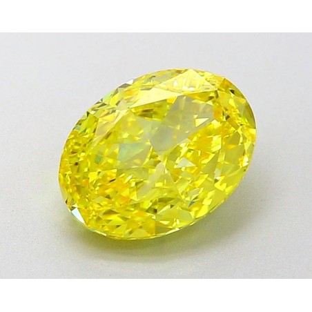 Diament laboratoryjny o barwie fantazyjnej szlif owalny, 2.02ct, VVS2, Fancy Vivid Yellow, IGI LG651490910