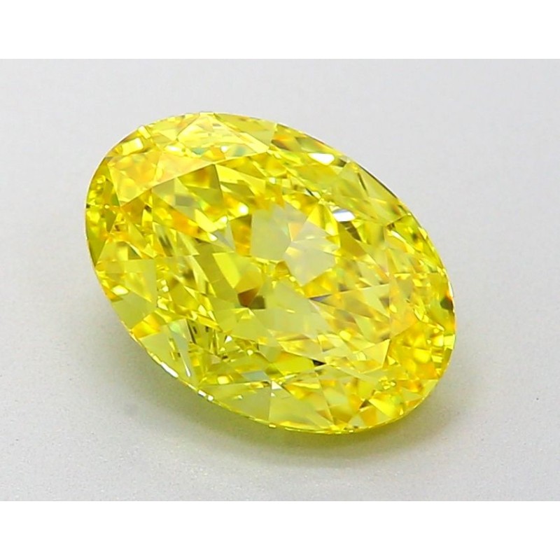 Diament laboratoryjny o barwie fantazyjnej szlif owalny, 2.08ct, VVS2, Fancy Vivid Yellow, IGI LG651436021