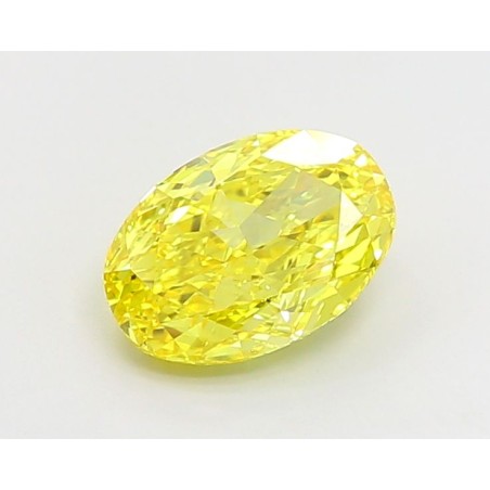 Diament laboratoryjny o barwie fantazyjnej szlif owalny, 2.09ct, VVS1, Fancy Vivid Yellow, IGI LG680546403