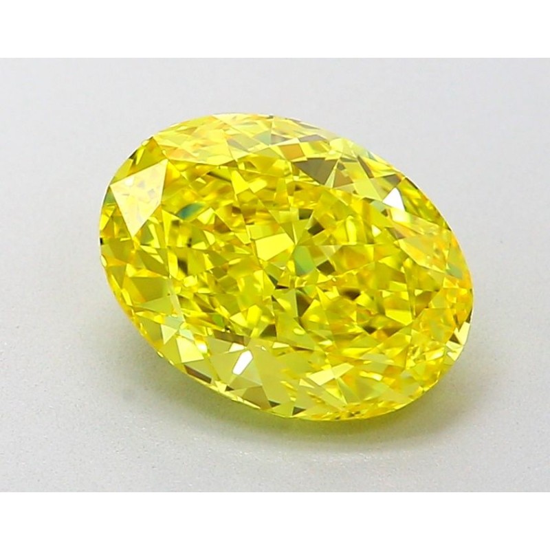 Diament laboratoryjny o barwie fantazyjnej szlif owalny, 2.06ct, VVS2, Fancy Vivid Yellow, IGI LG651490911
