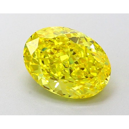 Diament laboratoryjny o barwie fantazyjnej szlif owalny, 2.06ct, VVS2, Fancy Vivid Yellow, IGI LG651490911