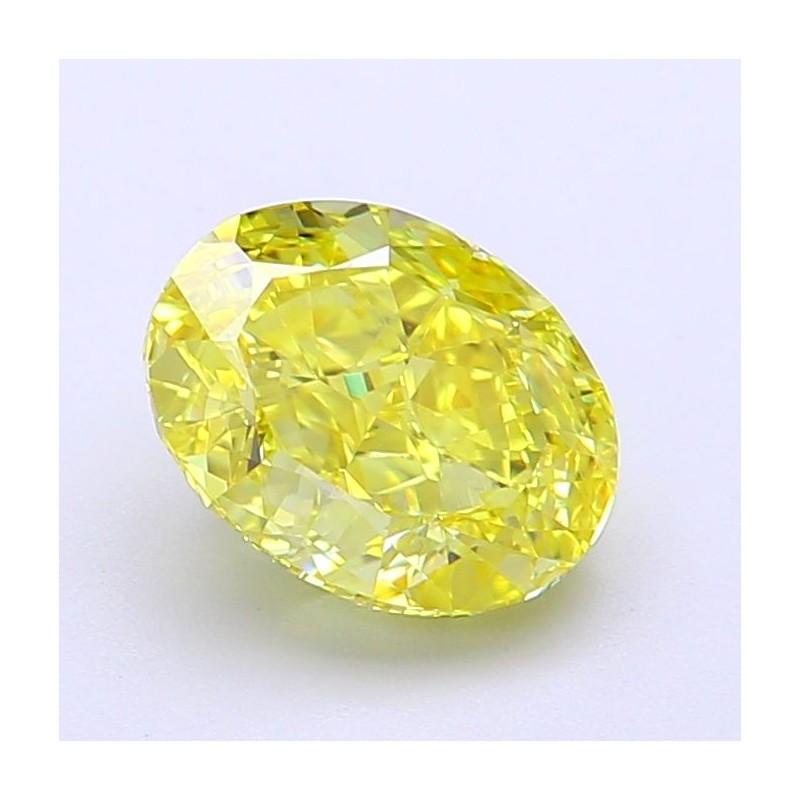 Diament laboratoryjny o barwie fantazyjnej szlif owalny, 2.11ct, VVS2, Fancy Vivid Yellow, IGI LG700517930
