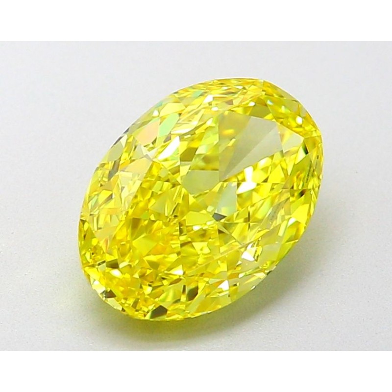 Diament laboratoryjny o barwie fantazyjnej szlif owalny, 2.05ct, VVS2, Fancy Vivid Yellow, IGI LG651490914