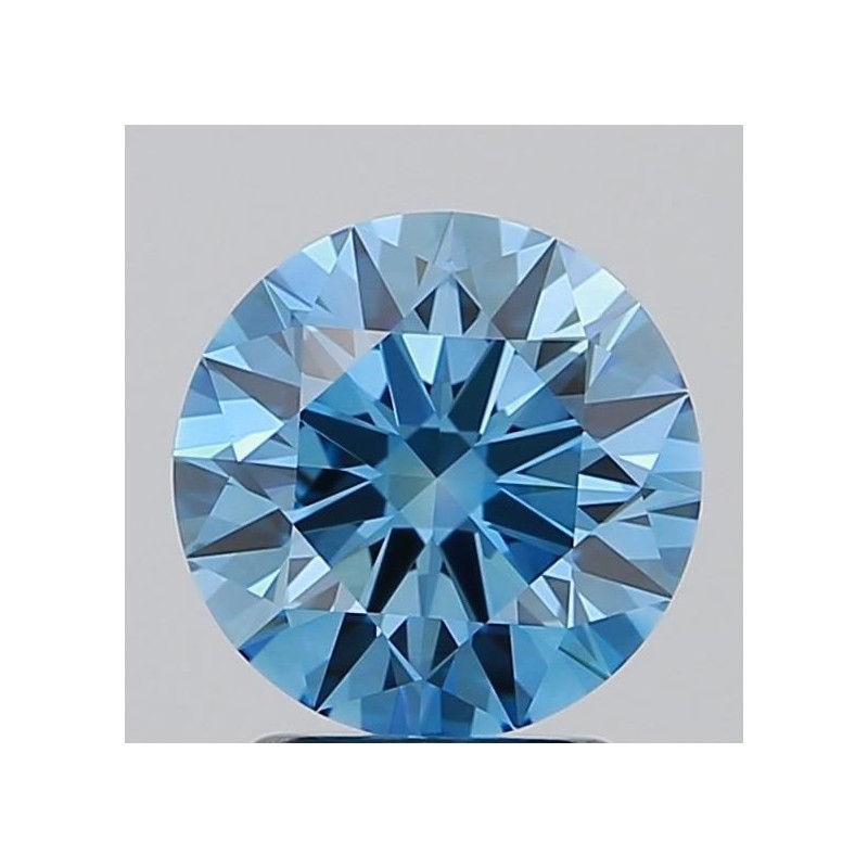 Diament laboratoryjny o barwie fantazyjnej szlif okrągły, 2.06ct, VVS1, Fancy Vivid Blue, IGI LG717518169