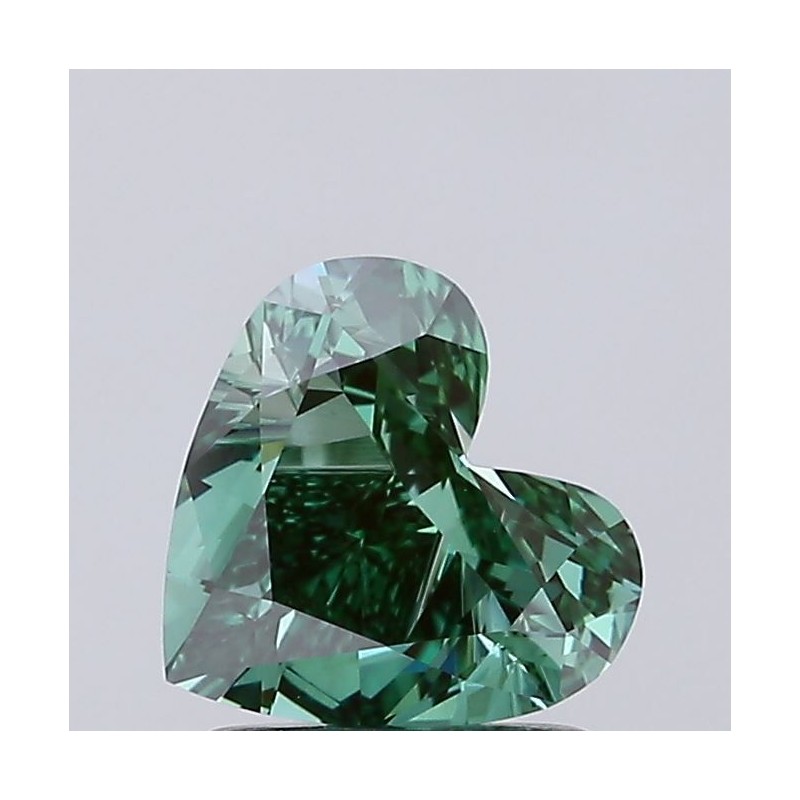 Diament laboratoryjny o barwie fantazyjnej serce, 1.6ct, VVS2, Fancy Vivid Green, IGI LG713588211