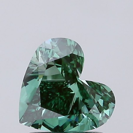 Diament laboratoryjny o barwie fantazyjnej serce, 1.6ct, VVS2, Fancy Vivid Green, IGI LG713588211