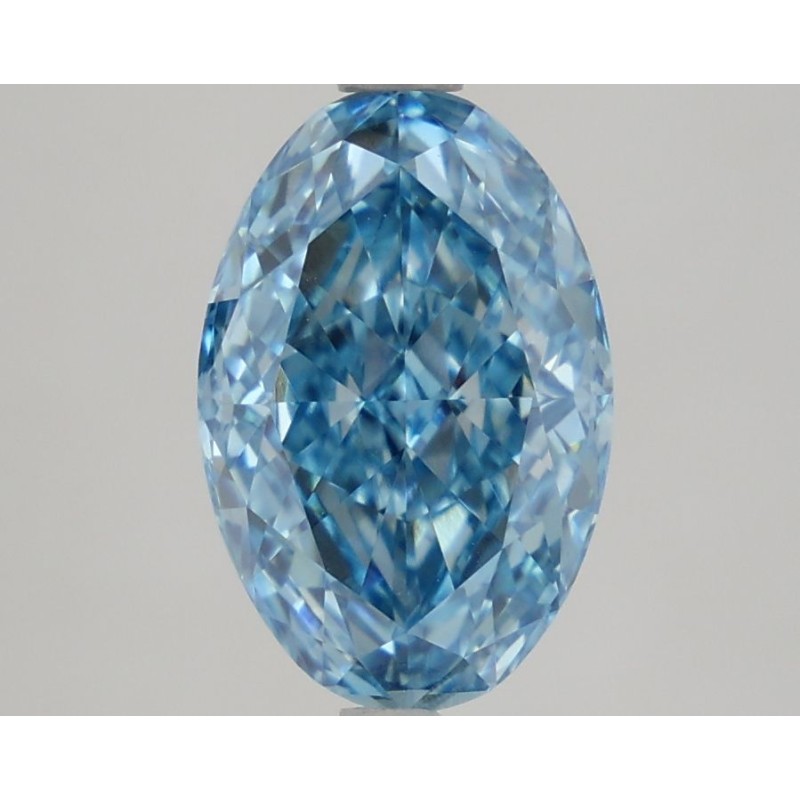 Diament laboratoryjny o barwie fantazyjnej szlif owalny, 2.39ct, VVS2, Fancy Vivid Blue, IGI LG727568667
