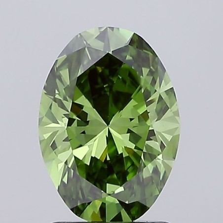 Diament laboratoryjny o barwie fantazyjnej szlif owalny, 1.52ct, VVS2, Fancy Vivid Green, IGI LG719538753
