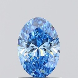 Diament laboratoryjny o barwie fantazyjnej szlif owalny, 0.71ct, VVS1, Fancy Vivid Blue, IGI LG717556904
