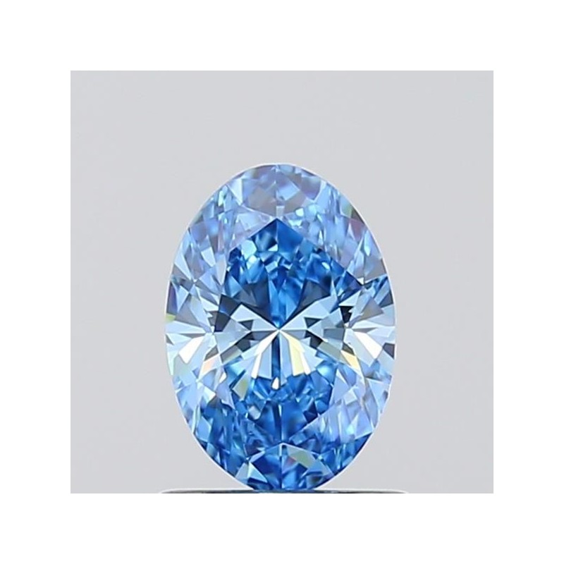 Diament laboratoryjny o barwie fantazyjnej szlif owalny, 0.71ct, VVS1, Fancy Vivid Blue, IGI LG717556904