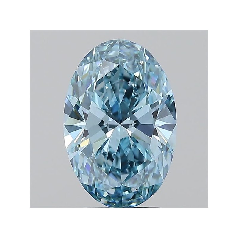 Diament laboratoryjny o barwie fantazyjnej szlif owalny, 2.58ct, VVS1, Fancy Vivid Blue, IGI LG720504399