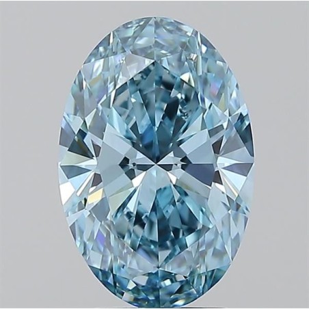 Diament laboratoryjny o barwie fantazyjnej szlif owalny, 2.58ct, VVS1, Fancy Vivid Blue, IGI LG720504399