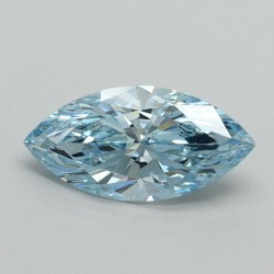 Diament laboratoryjny o barwie fantazyjnej markiza, 1.08ct, VVS2, Fancy Vivid Blue, IGI LG710541876
