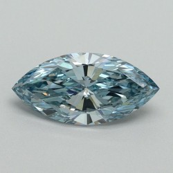 Diament laboratoryjny o barwie fantazyjnej markiza, 1ct, VVS2, Fancy Vivid Blue, IGI LG710541871