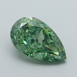 Diament laboratoryjny o barwie fantazyjnej szlif gruszkowy, 2.13ct, VVS2, Fancy Vivid Green, IGI LG715550803