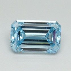 Diament laboratoryjny o barwie fantazyjnej szlif szmaragdowy, 1.06ct, VVS2, Fancy Intense Blue, IGI LG710534892
