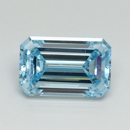 Diament laboratoryjny o barwie fantazyjnej szlif szmaragdowy, 1.06ct, VVS2, Fancy Intense Blue, IGI LG710534892