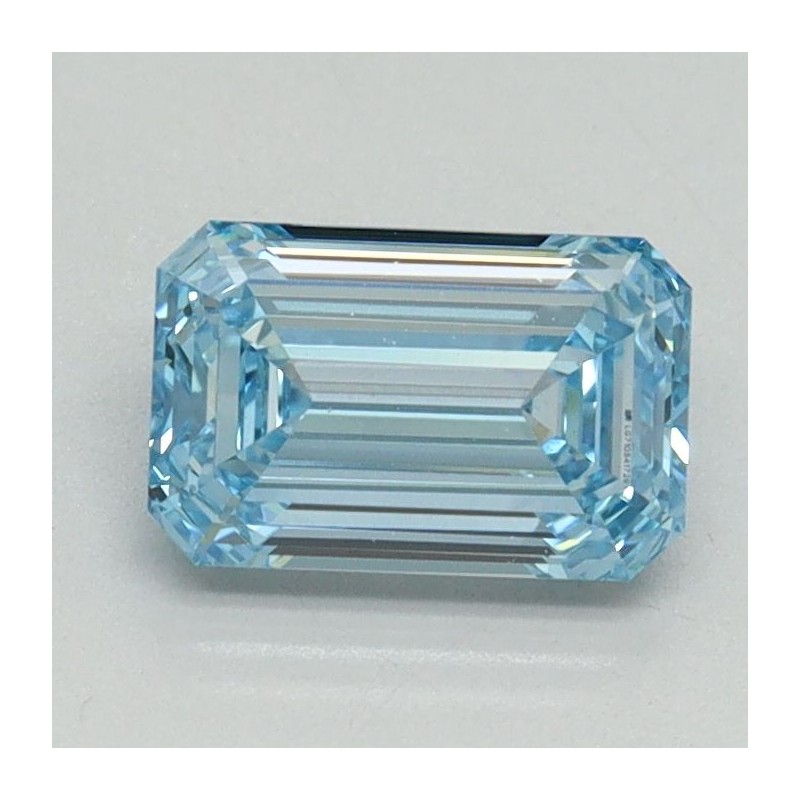 Diament laboratoryjny o barwie fantazyjnej szlif szmaragdowy, 1.06ct, VVS2, Fancy Intense Blue, IGI LG710541729