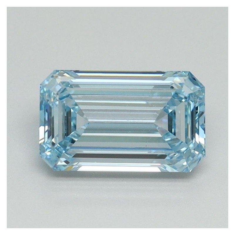 Diament laboratoryjny o barwie fantazyjnej szlif szmaragdowy, 1.04ct, VVS2, Fancy Intense Blue, IGI LG710541859