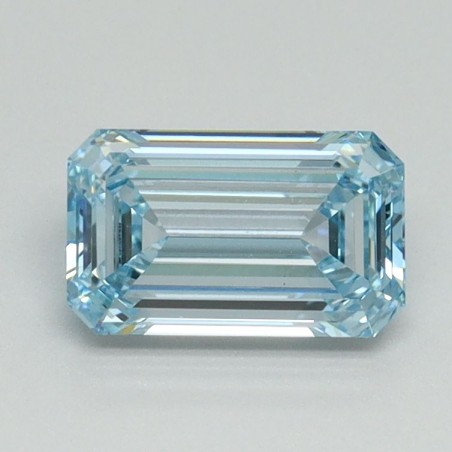 Diament laboratoryjny o barwie fantazyjnej szlif szmaragdowy, 1.04ct, VVS2, Fancy Intense Blue, IGI LG710541859