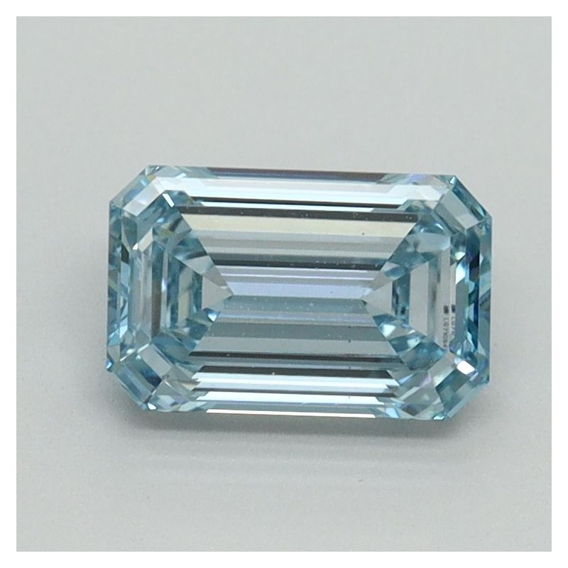 Diament laboratoryjny o barwie fantazyjnej szlif szmaragdowy, 1.03ct, VVS2, Fancy Intense Blue, IGI LG710541698